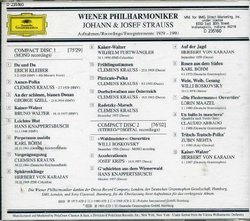 Wiener Philharmoniker Plays Johann & Josef Strauss (1929 - 1990)