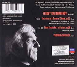 Rachmaninov: Piano Sonata & Chopin Variations