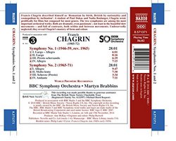 Chagrin: Symphonies Nos. 1 & 2