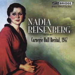 Nadia Reisenberg Carnegie Hall Recital, 1947