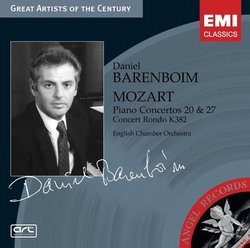 Mozart: Piano Concertos #20 & 27/Concerto Rondo K382 - Daniel Barenboim, English Chamber Orchestra