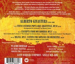 Ginastera: 5 Argentine Songs, Milena Cantata excerpts from Don Rodrigo