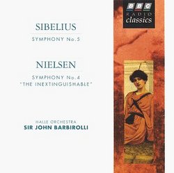 Sibelius Symphony No 5; Nielsen Symphony No 4 - Barbirolli (IMP)