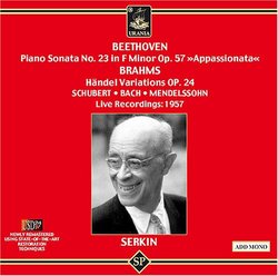 Beethoven: Piano Sonata No. 23 in F minor Op. 57 "Appassionata"; Brahms: Händel Variations Op. 24 and others