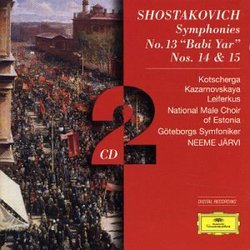 Shostakovich: Symphonies Nos. 13 'Babi Yar', 14, 15