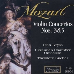 Mozart: Violin Concertos Nos. 3 & 5