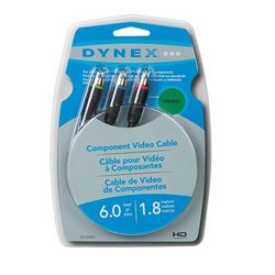 Dynex DX-AV061 - Video / audio cable - composite video / audio - RCA (M) - RCA (M) - 6 ft