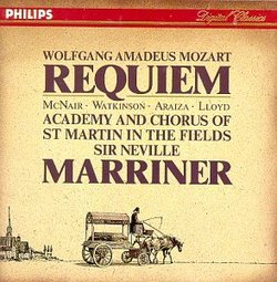 Mozart: Requiem / McNair, Watkinson, Araiza, Lloyd; Marriner