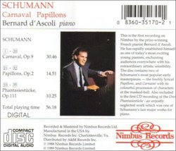 Schumann: Carnaval Op. 9/Papillons Op. 2