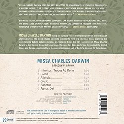 Gregory W. Brown: MISSA CHARLES DARWIN (As Featured in the Novel ORIGIN by Dan Brown)