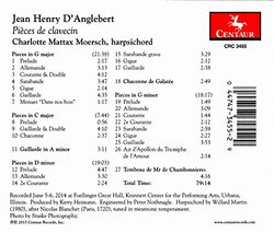 D'Anglebert: Pièces de clavecin