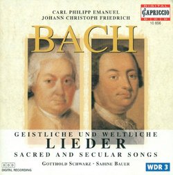 C. P. E. Bach & J. Ch. F. Bach: Sacred and Secular Songs