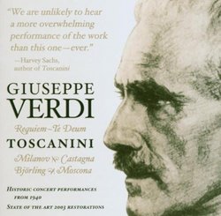 Toscanini Conducts Verdi: Two Sacred Works: Requiem Mass & Te Deum