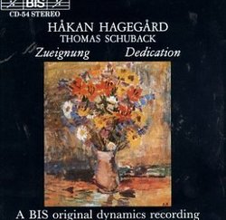 Hakan Hagegard: Zweignung (Dedication)