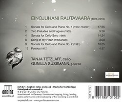 Rautavaara: Works for Cello and Piano