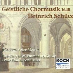 Schutz: Sacred Choral Music from 1648