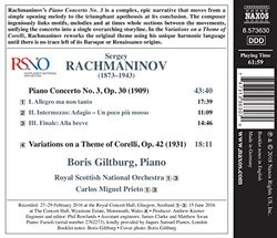 Rachmaninoff: Piano Concerto No. 3; Variations on a Theme of Corelli, Op. 42