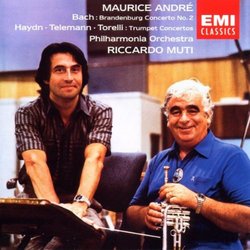 Bach: Brandenburg Concerto No. 2 / Haydn Telemann Torelli TRumpet Concertos / Maurice Andre / Philharmonia Orchestra / Muti (EMI)