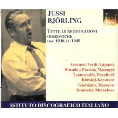 Jussi Björling: Tutte le registrazioni operistiche dal 1930 al 1945