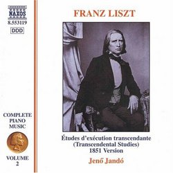 Franz Liszt: Études d'exécution transcendante 1851 version