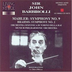 Mahler: Symphony No. 9; Brahms: Symphony No. 2 - Barbirolli