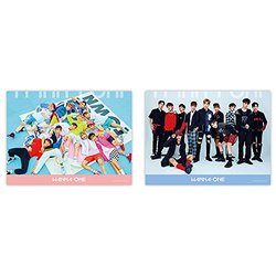 1ST WANNA ONE Album [Pink ver.] CD + Official Poster + Flip Book + Booklet + Cover Card + Photo Card + Sleeve + Golden Ticket + Gift