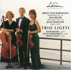 Dohnanyi: Serenade, Op. 10; Reger: Trio No. 1, Op. 77b; Françaix: Trio