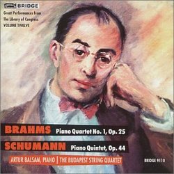 Brahms: Piano Quartet No. 1, Schumann: Piano Quintet