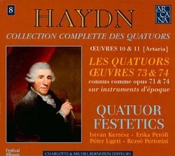 Haydn: Les Quatuors Oeuvres 73 & 74 (connus comme opus 71 & 74) - String Quartets 73 & 74 (also known as Opus 71 & 74)