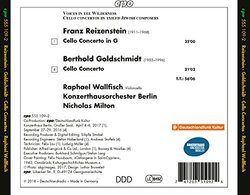 Goldschmidt & Reizenstein: Cello Concertos