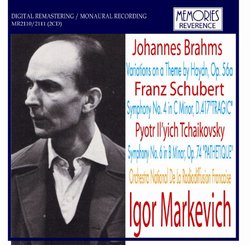 Brahms Variations On A Theme Of Haydn. Schubert Symphony No.4. Tchaikovsky Symphony No.6 'Pathet