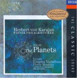 Holst: The Planets; Elgar / Karajan, Monteux