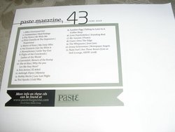 Paste Magazine Music Sampler # 43 June 2008