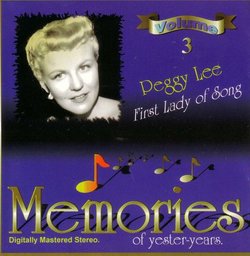 First Lady of Song: Memories Of Yester-Years Volume 3