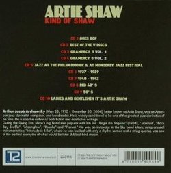 Artie Shaw'. (Individual Cds Entitled 'Ladies And Gentlemen It's Artie Shaw' '50'S' 'Mid 4