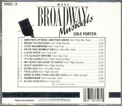 More Broadway Musicals: Cole Porter, CD 2