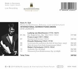 Hans H. Suh plays Beethoven, Debussy, Liszt, & Schumann