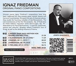 Friedman: Original Piano Compositions