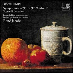 Haydn: Symphonies no. 91 & 92 "Oxford"; Scena di Berenice