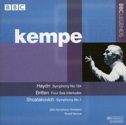 Haydn: Symphony No. 104; Britten: Four Sea Interludes; Shostakovich: Symphony No. 1