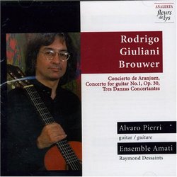 Joaquin Rodrigo: Concierto de Aranjuez; Mauro Giuliani: Concerto for guitar No. 1; Leo Brouwer: 3 Danzas Concertantes