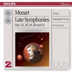 Mozart: Late Symphonies Nos. 35, 38, 39, 40, 41