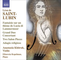 Leon de Saint-Lubin: Virtuoso Works for Violin, Vol. 1
