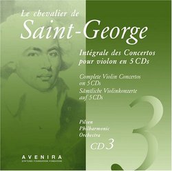Saint-George: Complete Violin Concertos, CD 3