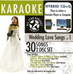 ASK-78 Wedding Songs Karaoke, Vol. 1; George Strait, Stevie Wonder and The Carpenters
