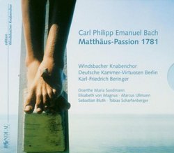 C.P.E. Bach: MatthÃ¤us-Passion 1781