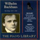 Wilhelm Backhaus Plays Piano Works By Mozart & Grieg (1933-40)