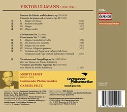 Viktor Ullmann: Piano Concerto, Piano Sonata No. 7 & Variations, Op. 3a