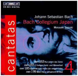 Bach: Cantatas, Vol 4 (BWV 199, 165, 185, 163) /Bach Collegium Japan * Suzuki
