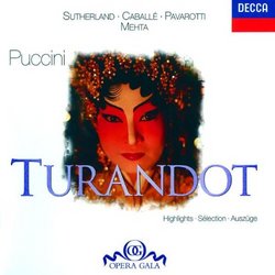 Puccini: Turandot (Highlights) / Mehta, Sutherland